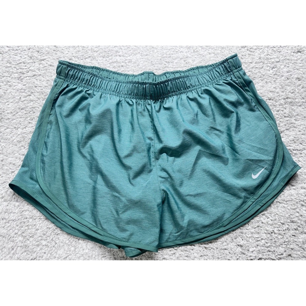 Women's Nike Green Running Shorts New XL Athletic Logo Drawstring Comfort
